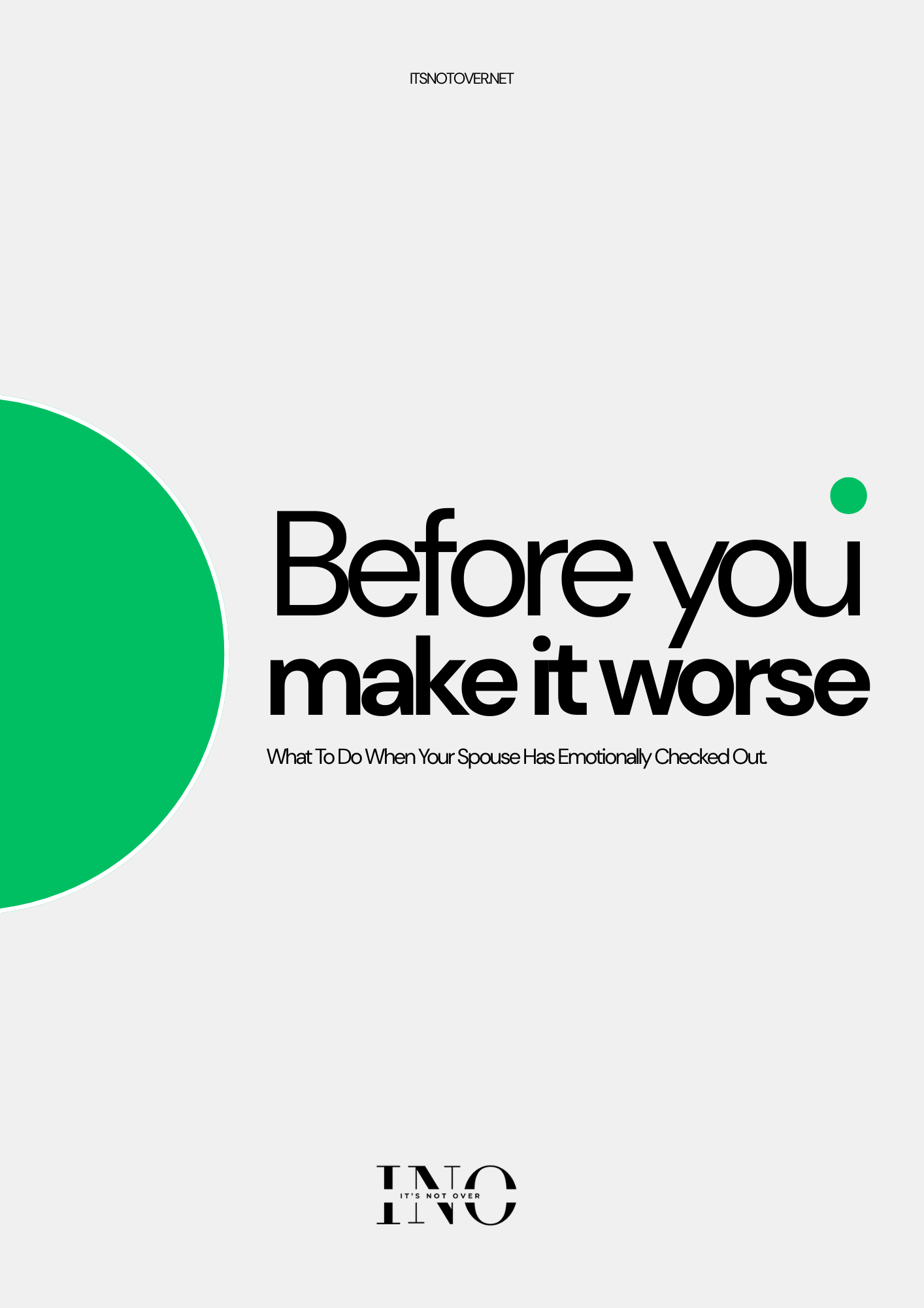 Before You Make it Worse - FREE RESOURCE